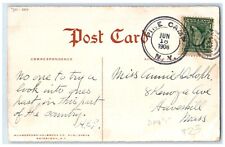 1908 A Mule Team Of E Company Engineers On Hogsback Pine Camp NY DPO Postcard picture