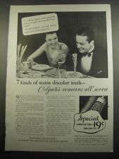 1933 Colgate's Tooth Paste Ad - 7 kinds of stains discolor teeth picture