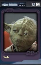 Star Wars Card Trader: Tier 10 2015 Purple Matte Base- 2cc Yoda Jedi Council picture