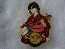 Hard Rock Cafe pin Uyeno-Eki Tokyo 3rd anniversary Girl in Kimono playin Samisen picture