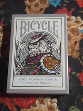 Bicycle Owl Playing Cards Castle Back designed by Yasuyuki Honne Beautiful Deck picture