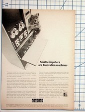 Digital Equipment Corp DEC PDP Computer Teddy Bear Ad Vintage Ephemera picture