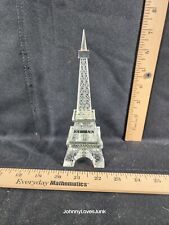 Vintage Etched Cystal Eiffel Tower Paperweight picture