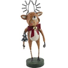Lori Mitchell Little Dasher Reindeer Christmas Figurine Folk Art Figure picture