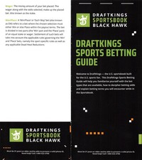 Draftkings Sportsbook Black Hawk, CO - Paper Sports Betting Guide Booklet picture