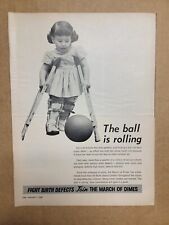 VINTAGE 1965 Print Ad Advertisement Join March Of Dimes Fight Birth Defects picture