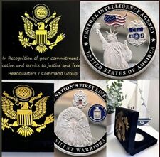 Status Of Liberty  Silver CIA Challenge Coin picture