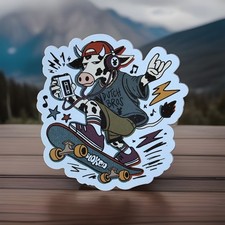 Dutch Bros Coffee Sticker Oct 21 2026 Drop Skateboarding Dutch Cow picture