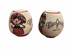 Mexican Folk Art Hand Painted Salt & Pepper Shakers picture