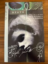 Death: The High Cost Of Living #1 VF (8.0) WP DC 1993 Signed By Chris Bachalo picture