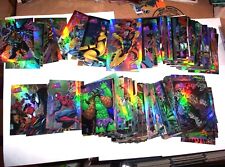 1997 Marvel vs Wildstorm Parallel Refractor SINGLE BASE CARD SPIDER-MAN VENOM picture