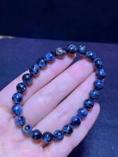 8mm Natural Blue Pietersite Gemstone Crystal Round Bead Woman Man Bracelet picture