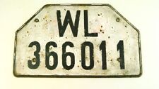 WW2 GERMAN LUFTWAFFE LICENCE PLATE, VEHICLE / MOTORCYCLE, REAR picture