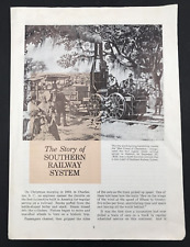Southern Railway SOU Story of Shouthern Railway System Flyer Pamphlet 8 Pages picture