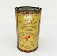 VTG 1940s Mead's Dextri-Maltose No 1 Baby Food Milk Replacement Tin Can Display picture