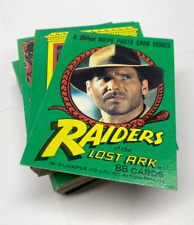 VTG Indiana Jones  Raiders of the Lost Ark Topps trading Cards full set 1-88 DMG picture