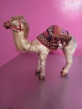 Vintage Real Fur Camel Figurine 10 Inches picture