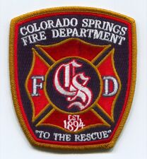 Colorado Springs Fire Department Patch Colorado CO v4 picture