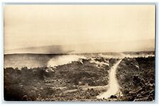 c1930's Bird's Eye View Of Hawaii HI RPPC Photo Lava Flow Magma Postcard picture
