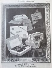 1922 Original Whitmans Sampler Chocolates Candies Vintage Print Ad NICE picture