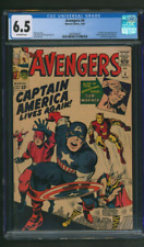 Avengers #4 CGC 6.5 1st Silver Age App. Captain America Marvel 1964 picture