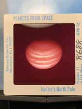 NASA Pioneer 11 Jupiter North Pole 35mm Slide Edmund Scientific Space Astronomy picture