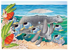 Manatee Birthday Card 5 x 7 with Envelope picture