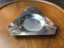 Vintage SPACE AGE Hotel Continental Advertising Ashtray Rare Stainless Steel picture