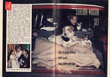 1958 TV ARTICLE ACTRESS BARBARA BRITTON & KIDS CHRIS & TEDDY in STATION WAGON picture