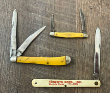 Lot of 3 Vintage Pocket Knives. Roberts Brothers Inc. Wauchula, Florida picture