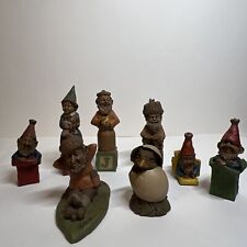 Lot Of 8 Vintage 1980's 1990s Tom Clark Gnomes Figurines  Lot  2.5-5.75” Tall picture