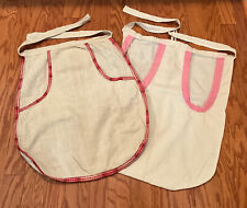 Vintage Lot of 2  1940’s Clothes Pin Bag Red Pink picture