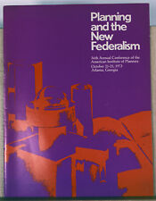 1973 Vintage Booklet Planning Federalism American Institute Planners Architects picture