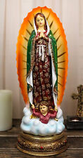 Large Blessed Virgin Our Lady of Guadalupe Statue 16.25