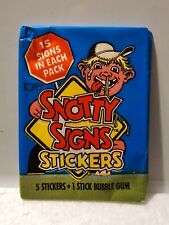 1986 Topps Snotty Signs Stickers Sealed Trading Card Pack NEW picture