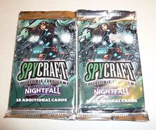 Lot of 2 SpyCraft Operation Nightfall Booster Packs CCG Card Game TCG Spy Craft picture