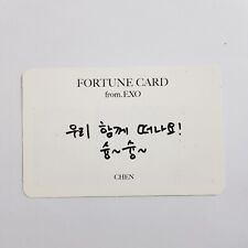 CHEN Official Photocard EXO Concert Message Card Kpop Authentic picture