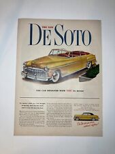 DeSoto Chrysler Classic Vehicle & Firestone Foamex VINTAGE 1949 Print Ad picture