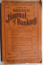 Rhodes' Journal of Banking, November 1888. American Bankers' Assn Convention etc picture