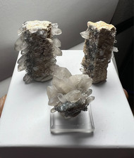3 pc. Lot - Criss-Crossing Lattice Quartz On Feldspar - Erongo Region, Namibia picture