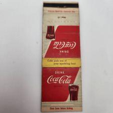 Vintage Matchcover Drink Coca Cola Coke picture