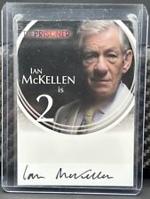 The Prisoner “2” Sir Ian McKellan Signed Autographed Card X-Men Magneto Gandalf picture