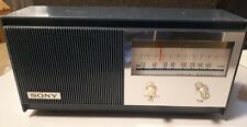 Vintage Sony solid state six transistor radio TR-628, works, blue. PLEASE READ picture