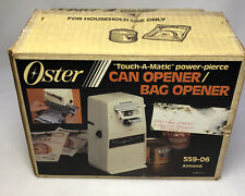 1982 Oster Touch-A-Matic Can & Bag Opener Model 559-06 Almond New/Unused picture