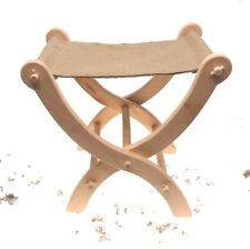 Medium Wooden Folding Stool, for self-assembly, Historical furniture, medieval picture