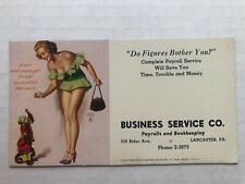 Vintage 1950's Pinup Girl Advertising Blotter by Earl Moran -Blond w/ Monkey picture
