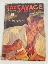 Original Doc Savage November 1934 Pulp Magazine “The Sea Magician” Volume 4 #3 picture
