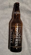 Stone Brewing 20th Anniversary Vertical Epic 22 Ounce Beer Bottle Empty picture