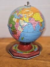 Vintage TIN METAL Full Color World GIANT GLOBE~ Made In USA picture