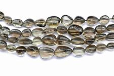 Natural Smoky Quartz Smooth Oval Briolettes - Big, Smooth, and Stunning Beads picture